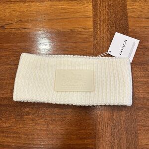 NWT Coach Cream Knit Headband
